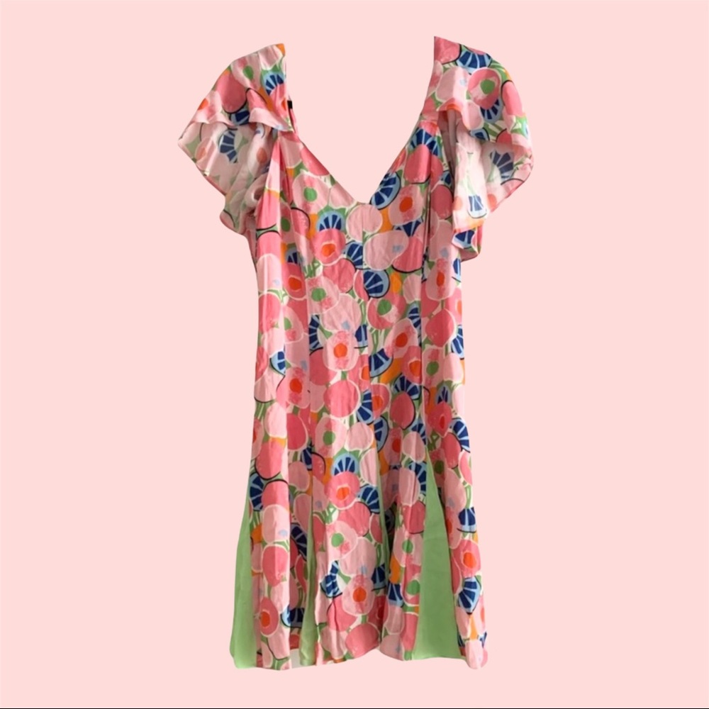 STAUD Abstract Art Chiquita Dress